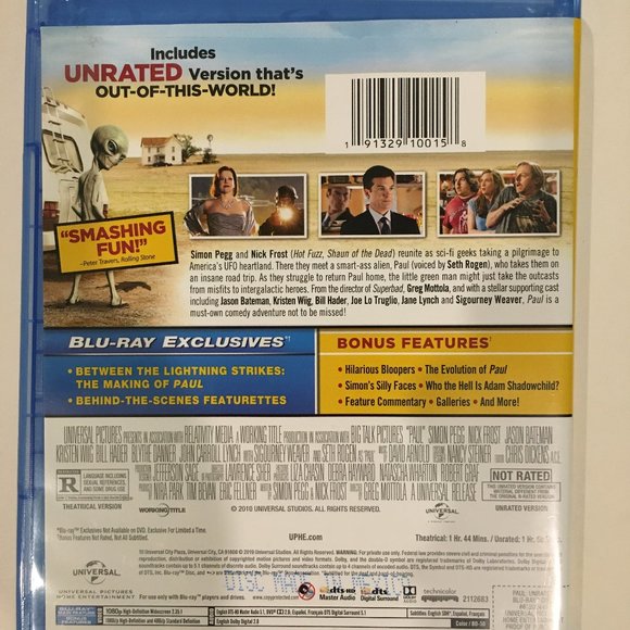 Universal Pictures PAUL Blu-Ray Disc - Picture 3 of 3